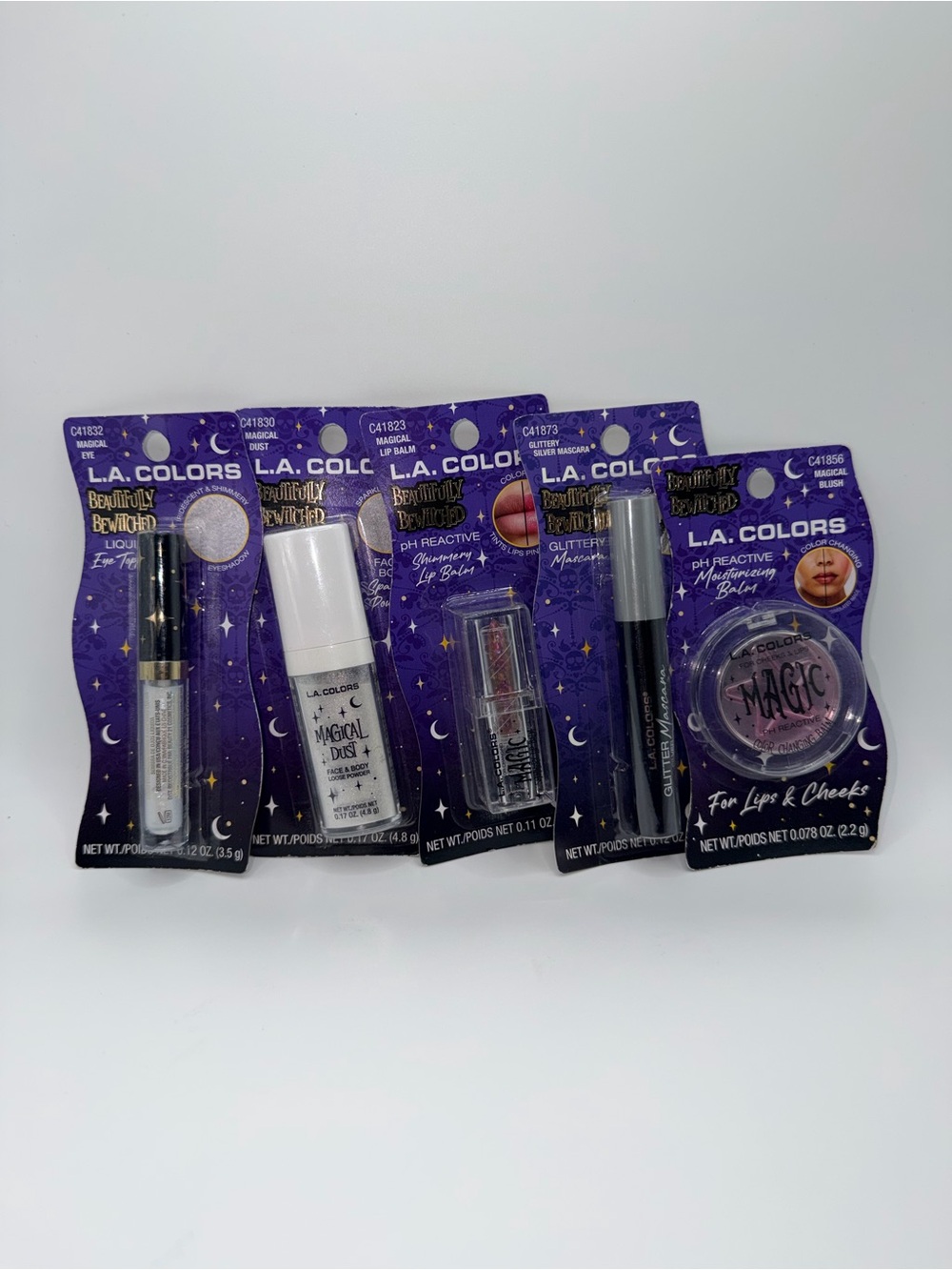 L.A. COLORS Purple Magic Dust & Lip Gloss Lip Balm Set
